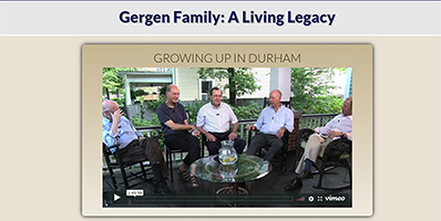Gergen Family website image