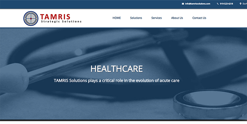 TAMRIS Solutions website