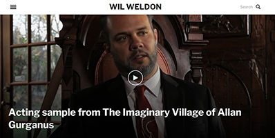 Wil Weldon website image